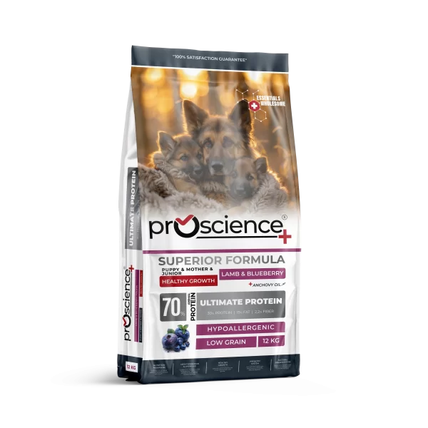 Proscience Kuzu Etli ve Yaban Mersinli Yavru Köpek Maması