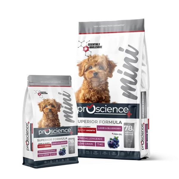 Proscience Mini Kuzulu ve Yaban Mersinli Bebek ve Yavru Köpek Maması - Görsel 5